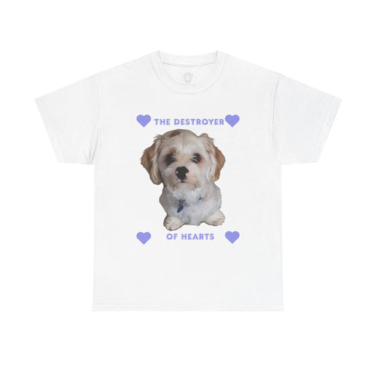 Cute Puppy 'The Destroyer of Hearts' T-Shirt